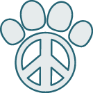 Canine Peace of Mind Logo Paw Retina