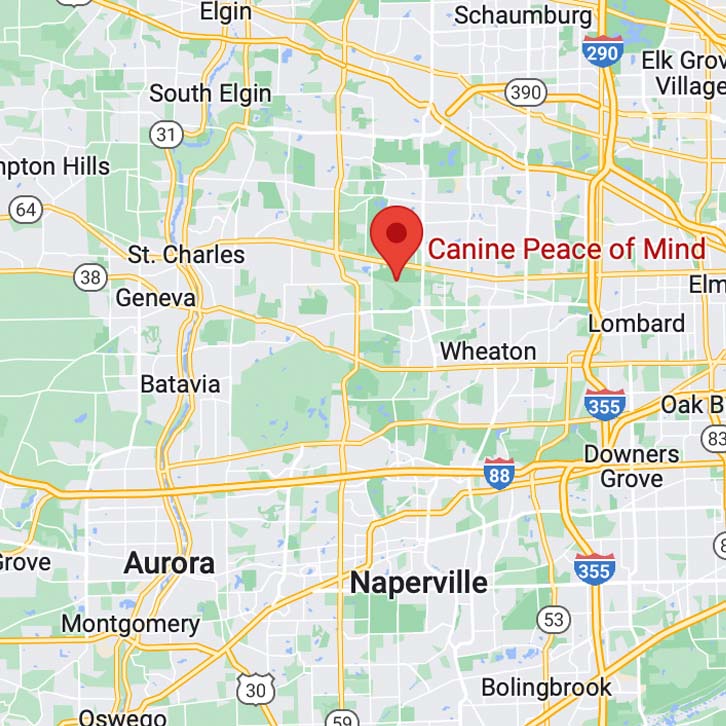 Canine Peace of Mind Service Areas