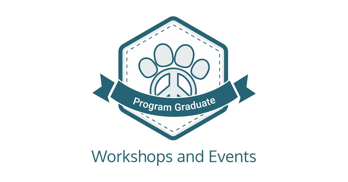 Canine Peace of Mind Workshops and Social Events Announcement